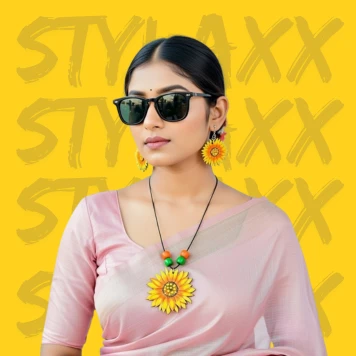 Traditional wooden jewelry set for women in Bangladesh - Stylaxx
